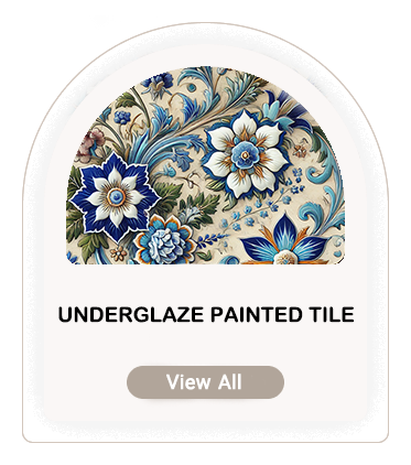 Underglaze painted tile