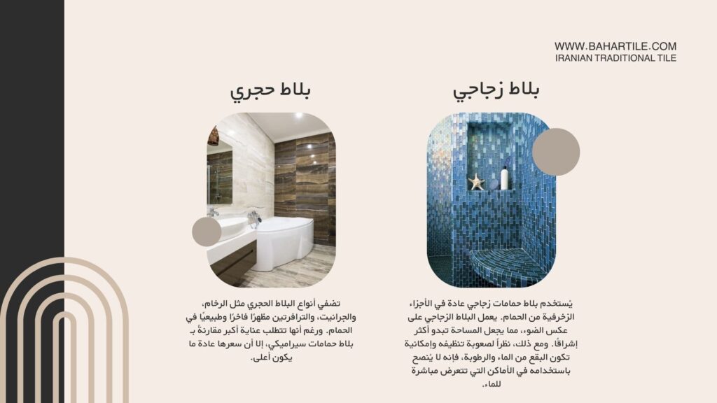 بلاط حمامات بورسلان 